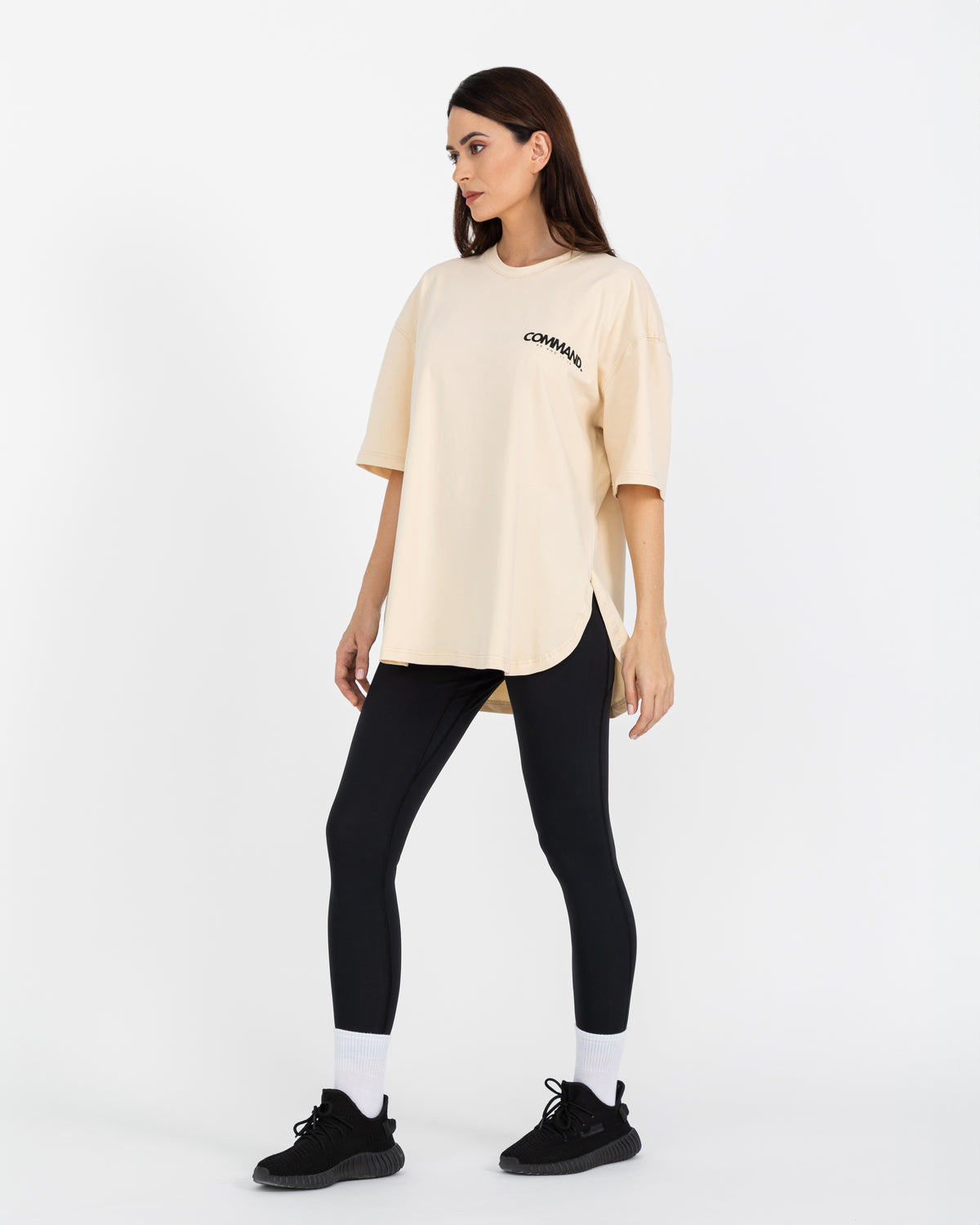 Women's Oversized Tee – Beige