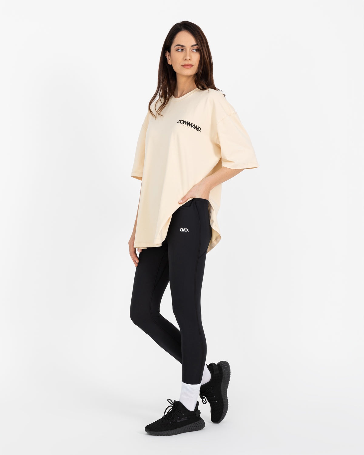 Women's Oversized Tee – Beige