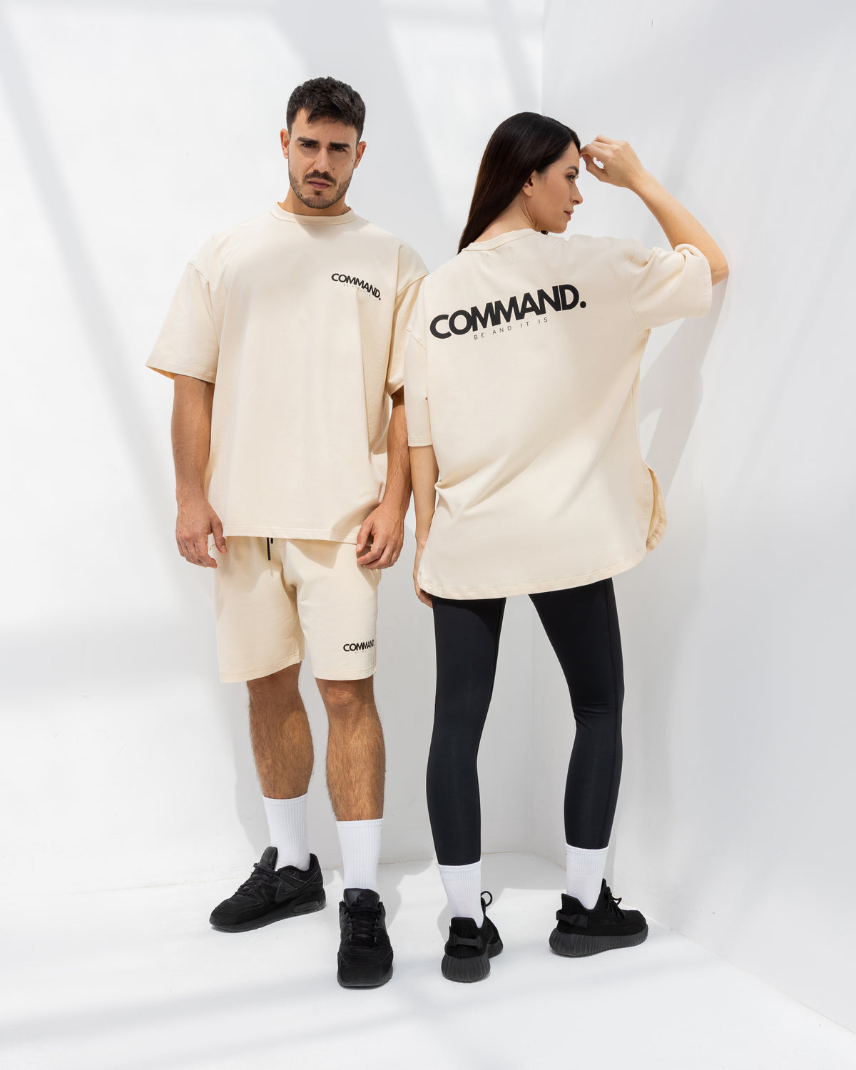 Women's Oversized Tee – Beige